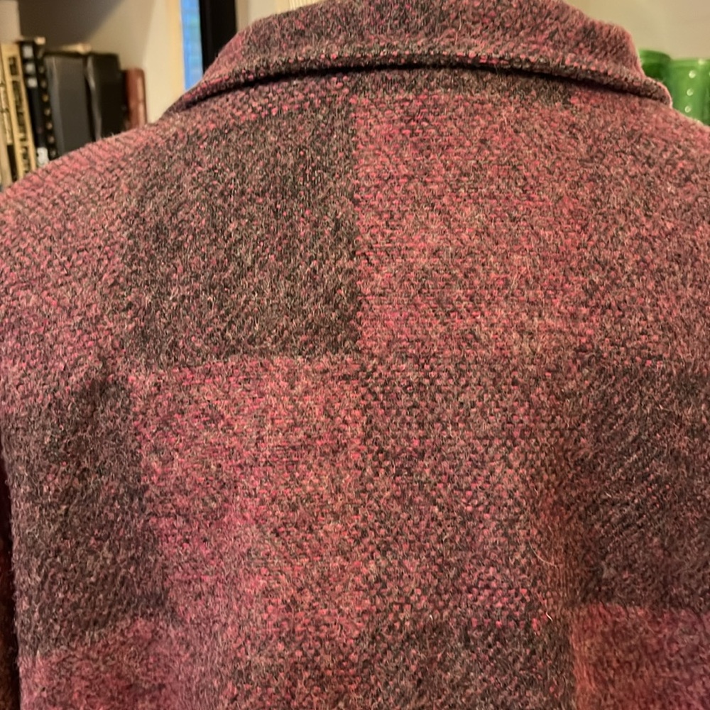 💜 V I N T A G E WOOLRICH WOMAN PURPLE PLAID JACKET - Picture 12 of 12